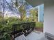 Private patio with trellises, planters, and room for seating at 5001 Little River Rd. # E115, Myrtle Beach, SC 29577