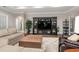Living room boasts built-in entertainment center and ample seating at 4402 Boxwood St., Myrtle Beach, SC 29577