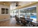 Inviting screened-in pool area with dining and lounge furniture at 4402 Boxwood St., Myrtle Beach, SC 29577