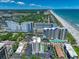 Aerial view of the oceanfront property and surrounding buildings at 211 76Th Ave. N # B4, Myrtle Beach, SC 29572