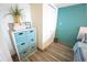 Bedroom closet with built in shelving and additional storage at 4800 S Ocean Blvd. # 1522, North Myrtle Beach, SC 29582