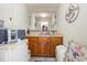 Convenient wet bar with mini-fridge and shelving at 206 56Th Ave. N, North Myrtle Beach, SC 29582