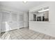 Kitchen with white cabinets and view into dining area at 2925 Carriage Row Ln. # 134, Myrtle Beach, SC 29577