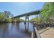 River bridge spanning a waterway, with wooden walkway nearby at 1006 Stump Rd., Conway, SC 29526