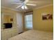 Bedroom with a double bed, dresser, and ceiling fan at 101 Georges Bay Rd., Surfside Beach, SC 29575