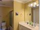 Clean bathroom with single sink vanity and shower/tub combo at 101 Georges Bay Rd., Surfside Beach, SC 29575
