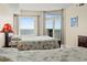 Bedroom with two double beds and ocean view at 2709 Ocean Blvd. S # 1202, Myrtle Beach, SC 29577