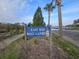 Sign indicating the location of a boat landing in East Bay at 153 Garden Ave., Georgetown, SC 29440