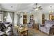 Open living room with hardwood floors and comfortable seating at 153 Garden Ave., Georgetown, SC 29440