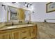 Bathroom with double vanity and granite countertop at 153 Garden Ave., Georgetown, SC 29440