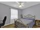 Bedroom with full-size bed and ceiling fan at 153 Garden Ave., Georgetown, SC 29440