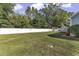 Spacious backyard with green lawn and privacy fence at 153 Garden Ave., Georgetown, SC 29440
