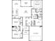 One-story floor plan with 3 bedrooms and 2 car garage at 680 Blackthorne Circle Nw, Calabash, NC 28467