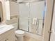 Clean bathroom with a shower/tub combo and updated vanity at 110 South Shore Blvd. # 103, Longs, SC 29568