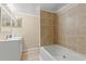 Clean bathroom, featuring a bathtub and a vanity with sink at 1632 Butts St., Georgetown, SC 29440