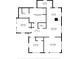 Detailed floor plan showcasing a 3-bedroom, 2-bathroom home with laundry, dining, and living areas at 1632 Butts St., Georgetown, SC 29440