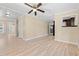 Open living room with access to kitchen and other rooms at 1632 Butts St., Georgetown, SC 29440