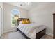 Bedroom with double bed, closet and window with a view at 1025 Algonquin Dr. # 15-E, Pawleys Island, SC 29585