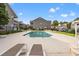 Community pool with lounge chairs at 1025 Algonquin Dr. # 15-E, Pawleys Island, SC 29585