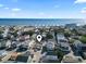Aerial view showing home's location near the beach at 6001 South Kings Hwy., Myrtle Beach, SC 29575