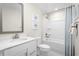 Bathroom with bathtub, shower, and updated vanity at 2760 Rowyn St., Longs, SC 29568