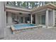 Private patio with built-in stone water feature at 1065 Wigeon Dr., Conway, SC 29526