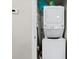 Stackable washer and dryer in closet at 6001 - 1581 S Kings Hwy., Myrtle Beach, SC 29575