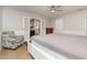 Relaxing main bedroom featuring a comfortable bed and en-suite access at 15 Shady Oak Ln., Myrtle Beach, SC 29575