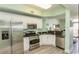 Modern kitchen with stainless steel appliances and granite countertops at 100 North Beach Blvd. # 311, North Myrtle Beach, SC 29582