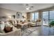 Spacious living room with ocean view and comfortable seating at 8500 Margate Circle # 2704, Myrtle Beach, SC 29572