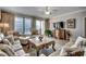 Relaxing living room with ocean views and comfortable seating at 8500 Margate Circle # 2704, Myrtle Beach, SC 29572