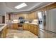 Modern kitchen with stainless steel appliances and ample counter space at 8500 Margate Circle # 2704, Myrtle Beach, SC 29572