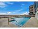 Refreshing community pool steps from the beach at 814 N Waccamaw Dr. # 311, Garden City Beach, SC 29576