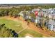 Aerial view of condo community near golf course at 4878 Luster Leaf Circle # 404, Myrtle Beach, SC 29577