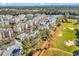 Aerial view of large condo community by golf course at 4878 Luster Leaf Circle # 404, Myrtle Beach, SC 29577