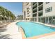 Relaxing pool area with ample lounge chairs at 1401 S S Ocean Blvd. # 703, North Myrtle Beach, SC 29582