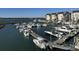 Full-service marina with many boats at 700 N Waccamaw Dr. # 319, Garden City Beach, SC 29576