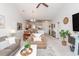 Spacious living room with vaulted ceiling and comfortable seating at 4878 Dahlia Ct. # 24-304, Myrtle Beach, SC 29577