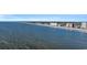 Aerial view of coastline with high rise buildings and pier at 2311 S Ocean Blvd. # 139, Myrtle Beach, SC 29577