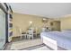 Bedroom with two double beds, ocean view, and small table at 2311 S Ocean Blvd. # 139, Myrtle Beach, SC 29577