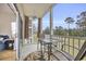 Private balcony with seating and view of the golf course at 612 River Oaks Dr. # 55D, Myrtle Beach, SC 29579