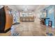Lobby with front desk, seating area, and social distancing markers at 2201 S Ocean Blvd. # 1404, Myrtle Beach, SC 29577