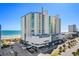 Oceanfront high-rise building with beach and city views at 300 N Ocean Blvd. # 128, North Myrtle Beach, SC 29582