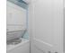 Stackable washer and dryer in a small closet at 6001 - 8016 S Kings Hwy., Myrtle Beach, SC 29575