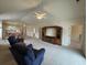 Spacious living room with vaulted ceilings and comfortable seating at 4893 Magnolia Pointe Ln. # 305, Myrtle Beach, SC 29577