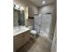Clean bathroom with shower/tub combo and updated vanity at 4893 Magnolia Pointe Ln. # 305, Myrtle Beach, SC 29577