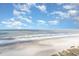 Stunning aerial view of a pristine beach under a bright sunny sky at 1625 S Ocean Blvd. # 1002, North Myrtle Beach, SC 29582