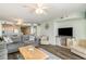 Living room features hardwood floors and ample seating at 1625 S Ocean Blvd. # 1002, North Myrtle Beach, SC 29582