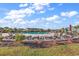 Inviting community pool surrounded by lush landscaping at 190 Campania St., Myrtle Beach, SC 29579