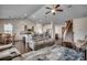Open concept living room with hardwood floors and high ceilings at 190 Campania St., Myrtle Beach, SC 29579